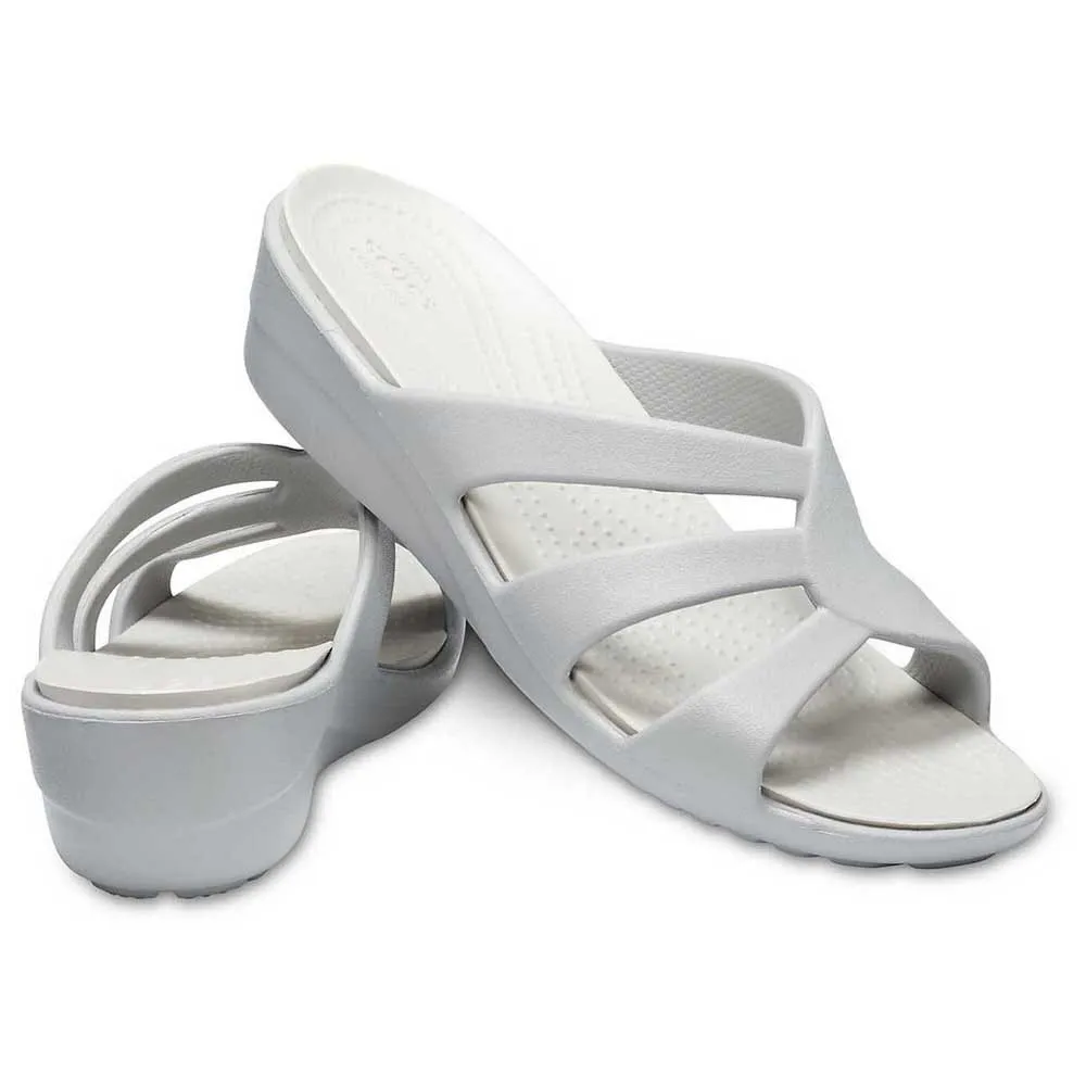 sanrah strappy wedge crocs